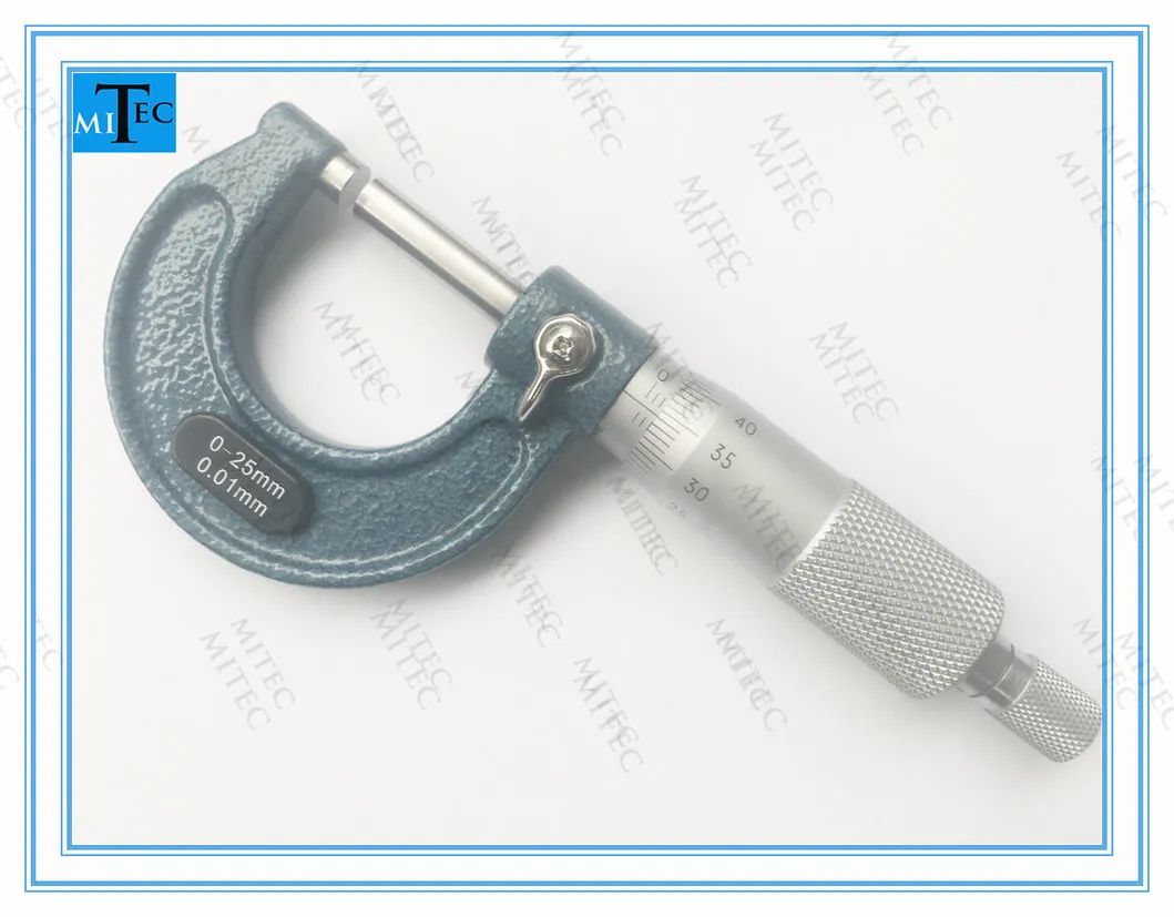0-25mmx0.01mm Mechanical Outside Micrometer Measuring Device
