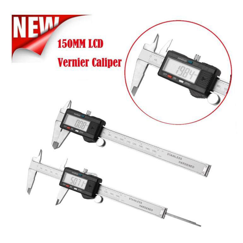 150mm 6inch LCD Digital Vernier Caliper Electronic Gauge Micrometer Measurement