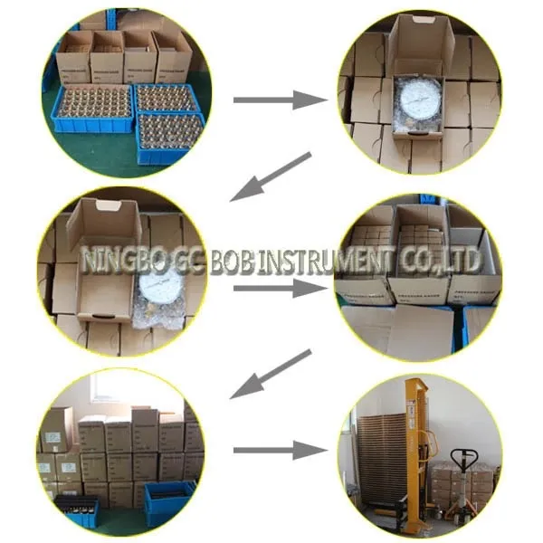 2.5" Economic Black Steel Bottom Mounted Vacuum Pressure Guage