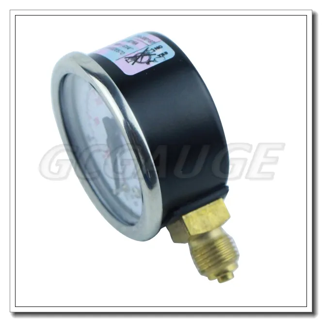 2.5" Economic Black Steel Bottom Mounted Vacuum Pressure Guage