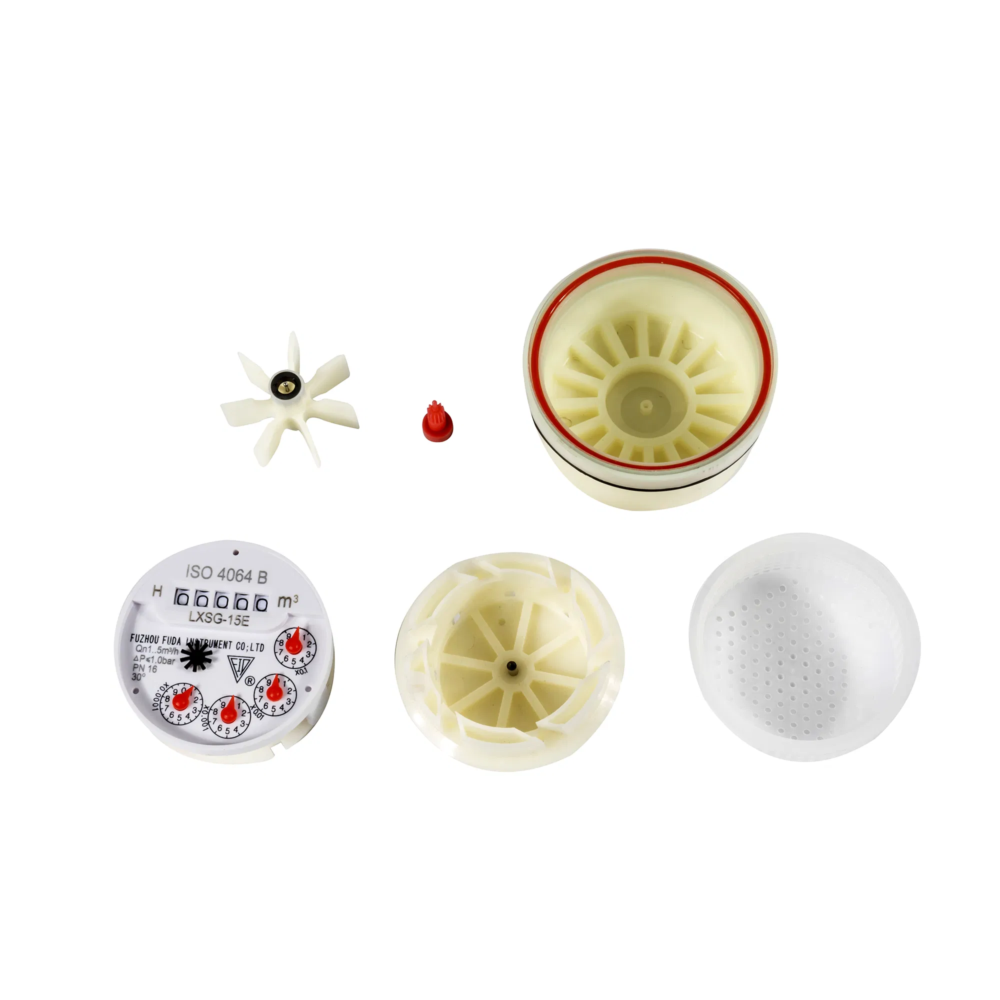 2021 Good Quality Fuda DN 15mm 20mm Dry Wet Water Meter Movement with ISO 4064