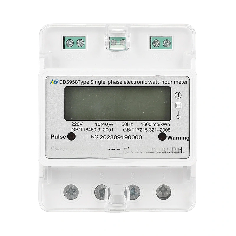 How to Wire a 4P Single Phase LCD Din Rail Energy Meter with CT and Direct Connection