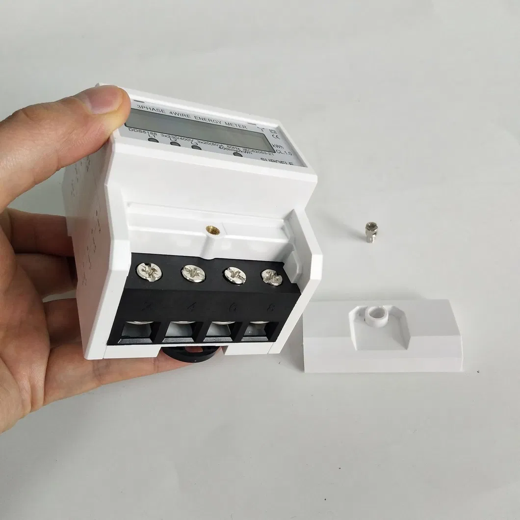 3 Phase 4 Wire Energy Meter Watt Meter Kwh 5-80A 380V AC 50Hz