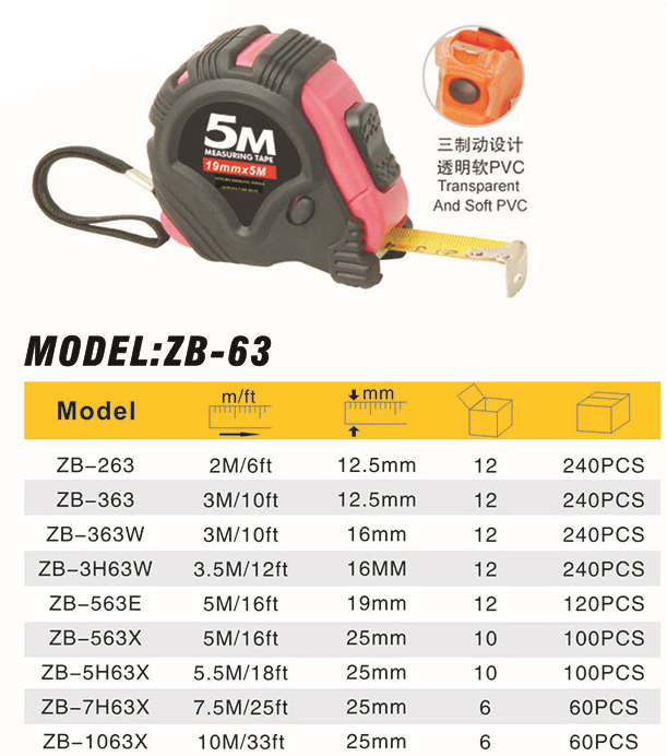 3m 5m ABS Steel Measuring Tape