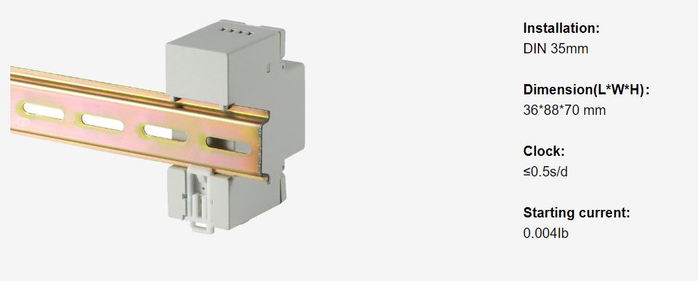 Acrel Adl100-Et/F Low Power Consumption Rail Type Bidirectional Digital Single Phase DIN Rail Smart Electric Multi Tariff Energy Meter Power Meter