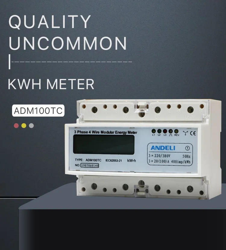 Andeli Adm100tc 1.5-6A Three Phase Energy Meter