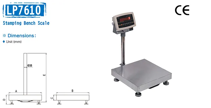 Carbon Steel Structure Mechanical Digital Tcs Electronic Platform Scale 150kg