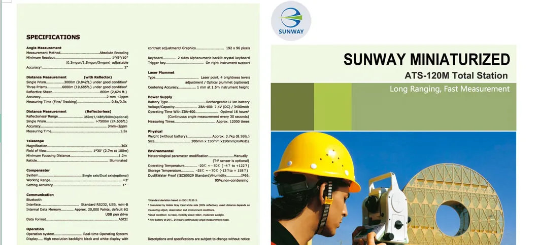 Cheap Lightweight Design Hi-Target Collimator for Total Station ATS120m