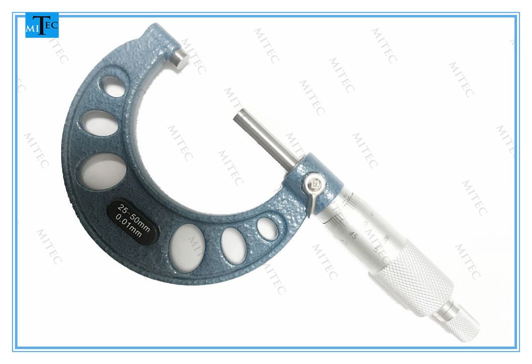 China Factory 0-25mm 0.01mm Mechanical Outside Gauge Micrometer