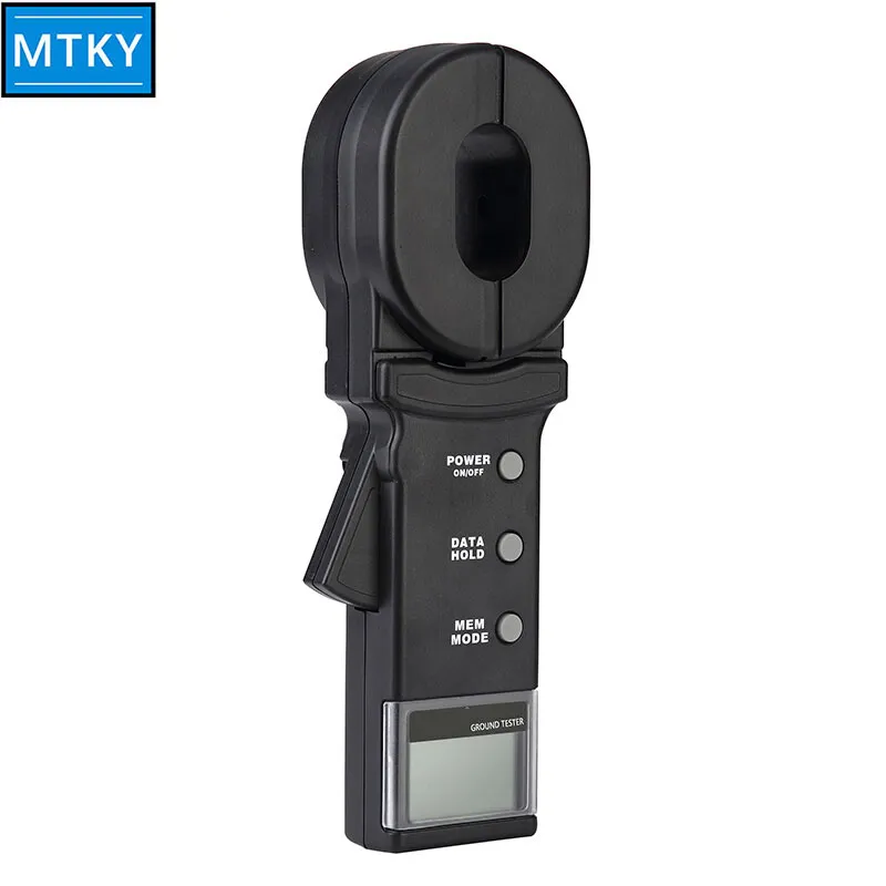 Clamp on Ground Resistance Meter Gauge 0.01 Omega to 1000 Omega Earth Resistance Tester