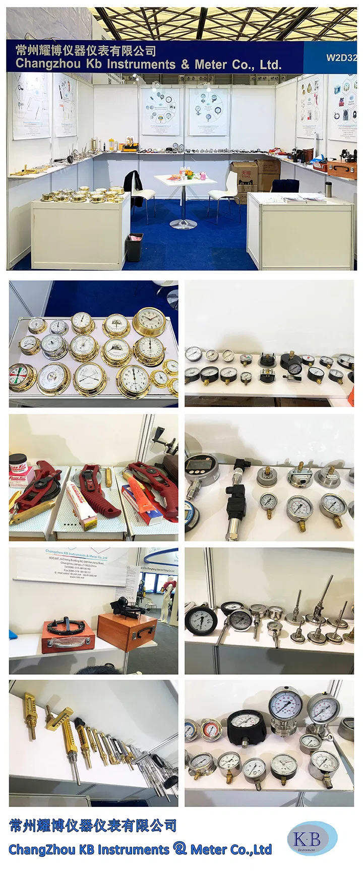 Custom Made BSPT PT Thread Pressure Gauge Manometer Hydraulic Gauge