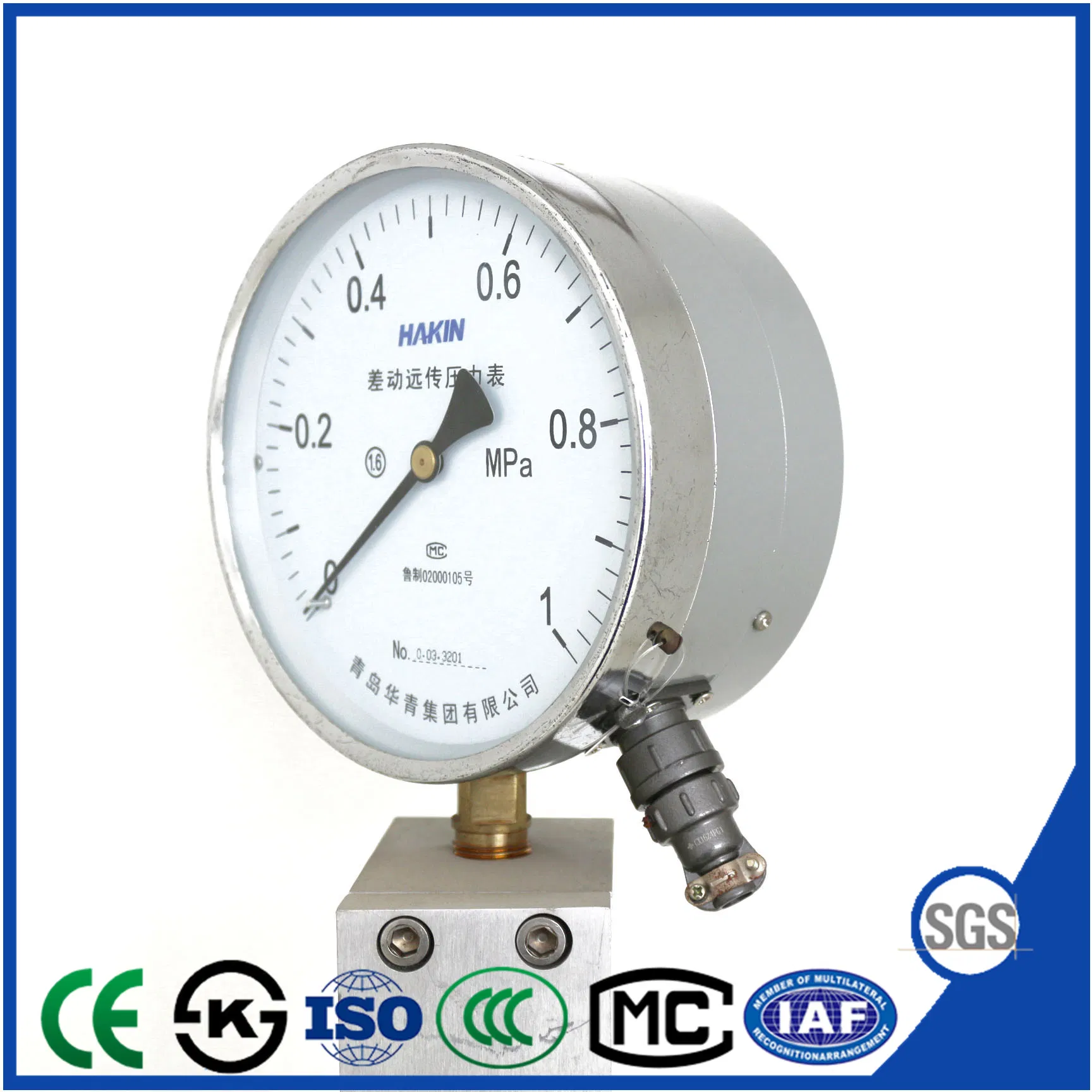 Differential Teletransmission Pressure Gauge Manometer From Chinese Factory