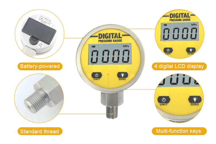 Digital Manometer Gauge for Hydraulic Application