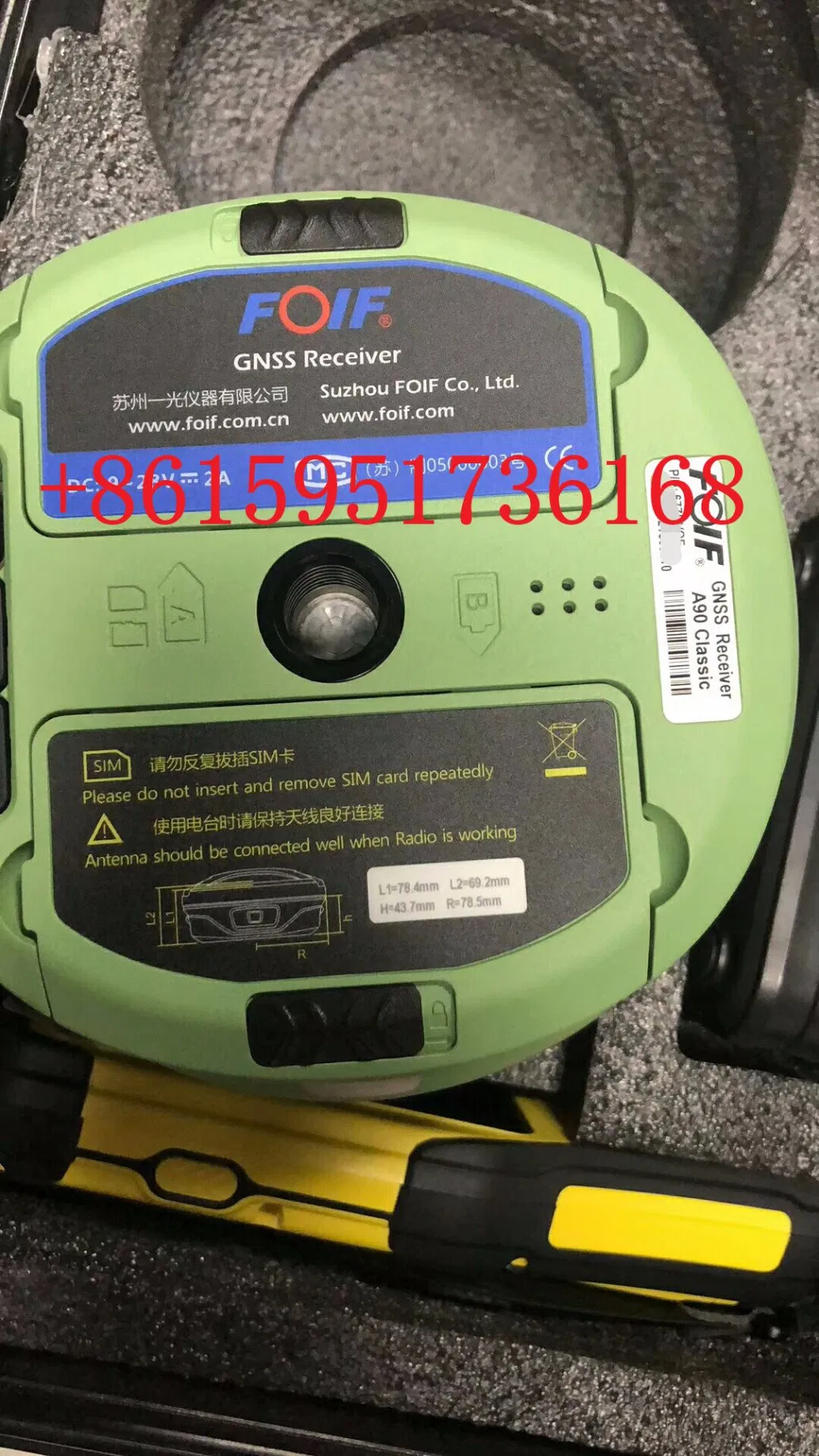Dual Frequency Foif A90 Gnss Rtk with 555 Channels Small Smart A90 GPS Receiver