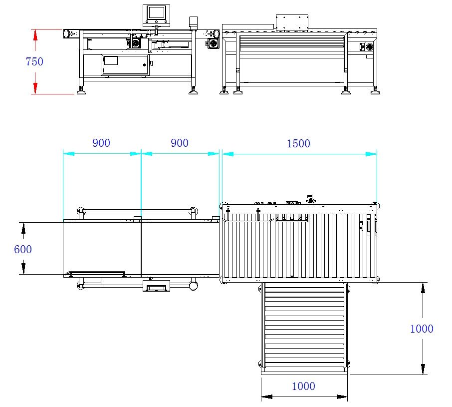 Dynamic Checkweigher with Germany Hbm Load Cell