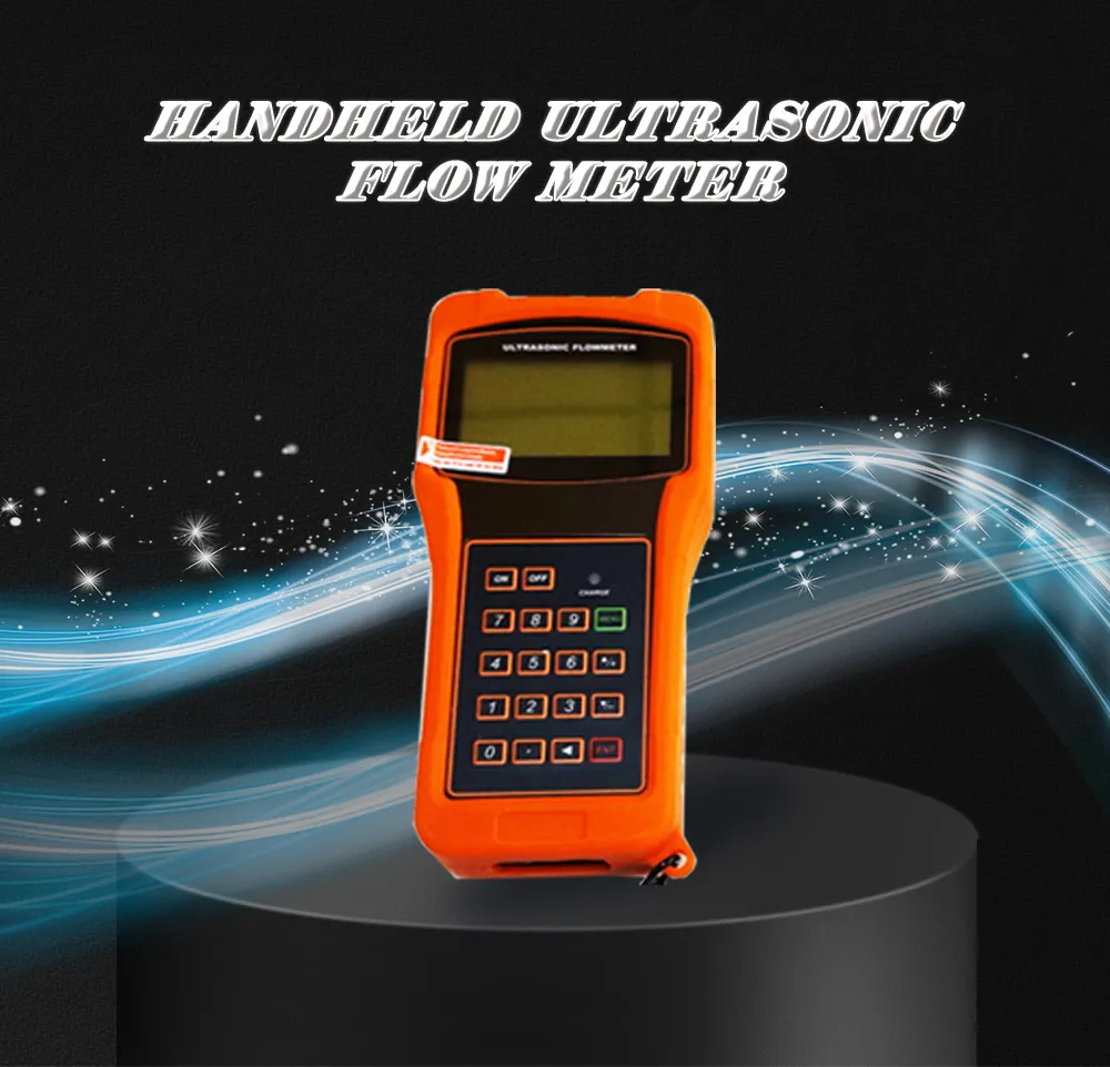 economic Price Handheld Ultraosnic Flowmeter Ultrasonic Water Flow Meter with Clamp on Sensor