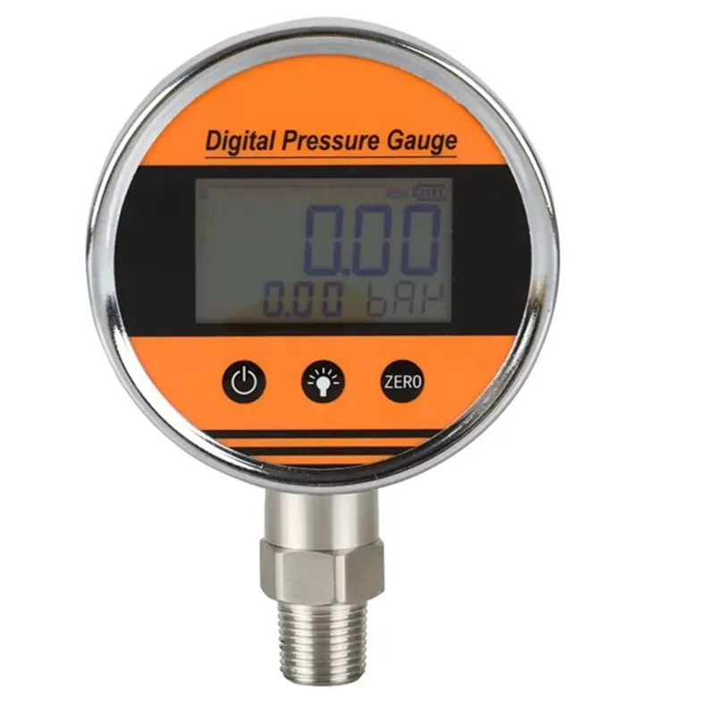 Factory Price 9V Battery OEM High Precision Intelligent Digital Oil Filled Pressure Gauge with ISO9001