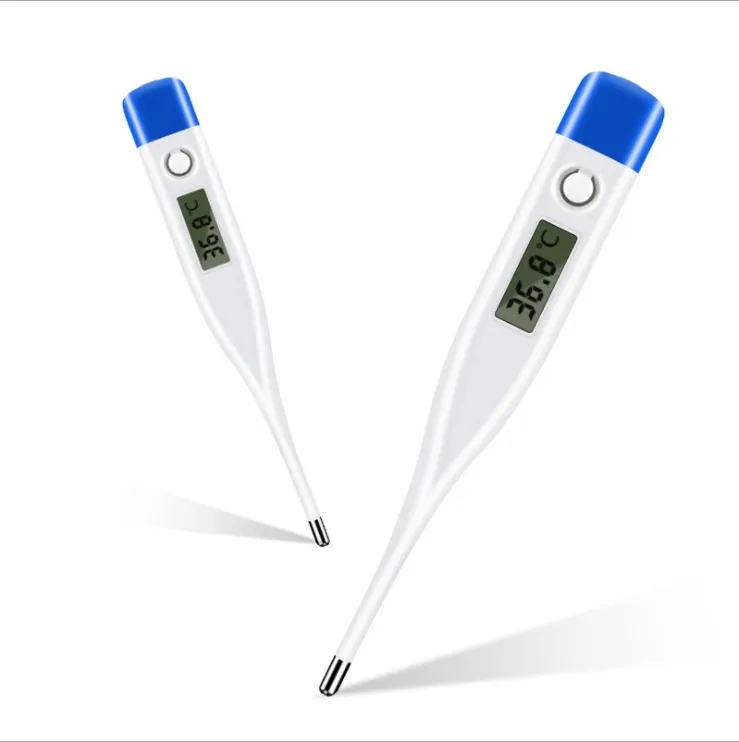 Factory Spot Fahrenheit Celsius Double Temperature Display Electronic Thermometer Household Thermometer Hard Head Soft Head