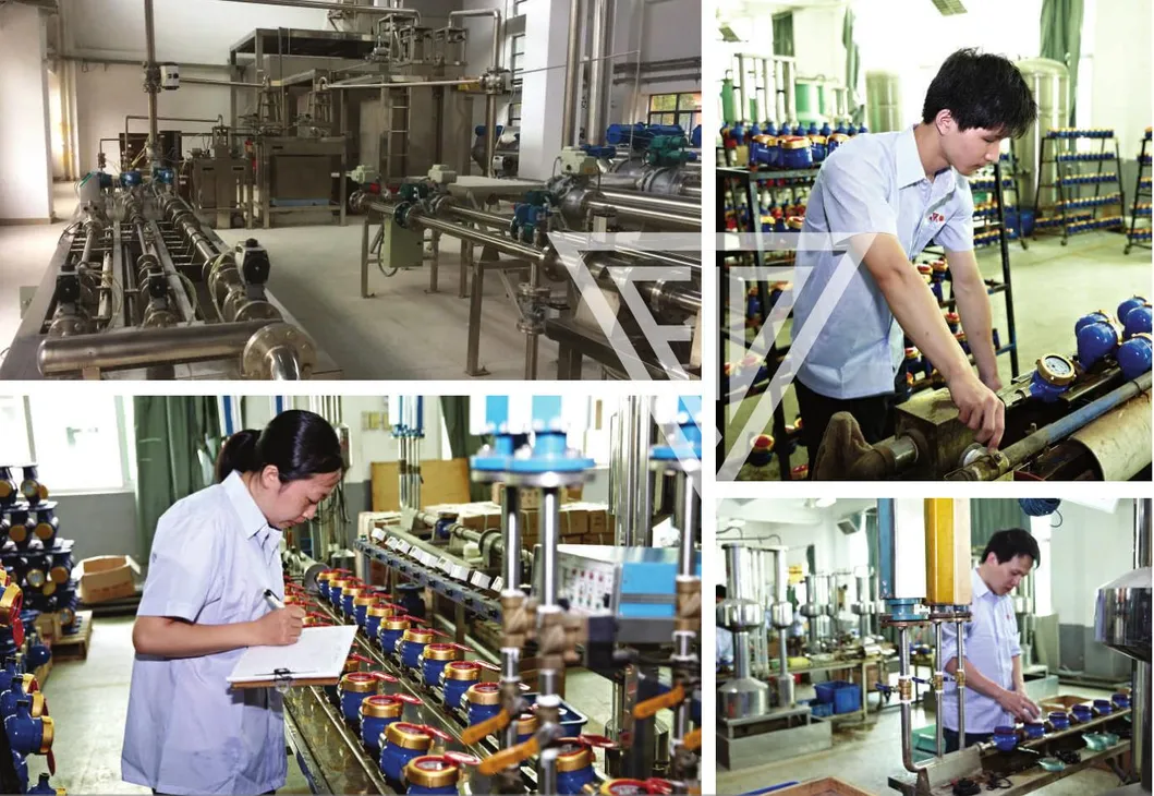 Fuda Bulk Order Multi Jet Dry DN15 DN20 Wet Dial Digital Flow Water Meter (Cast Iron Body) with 4064