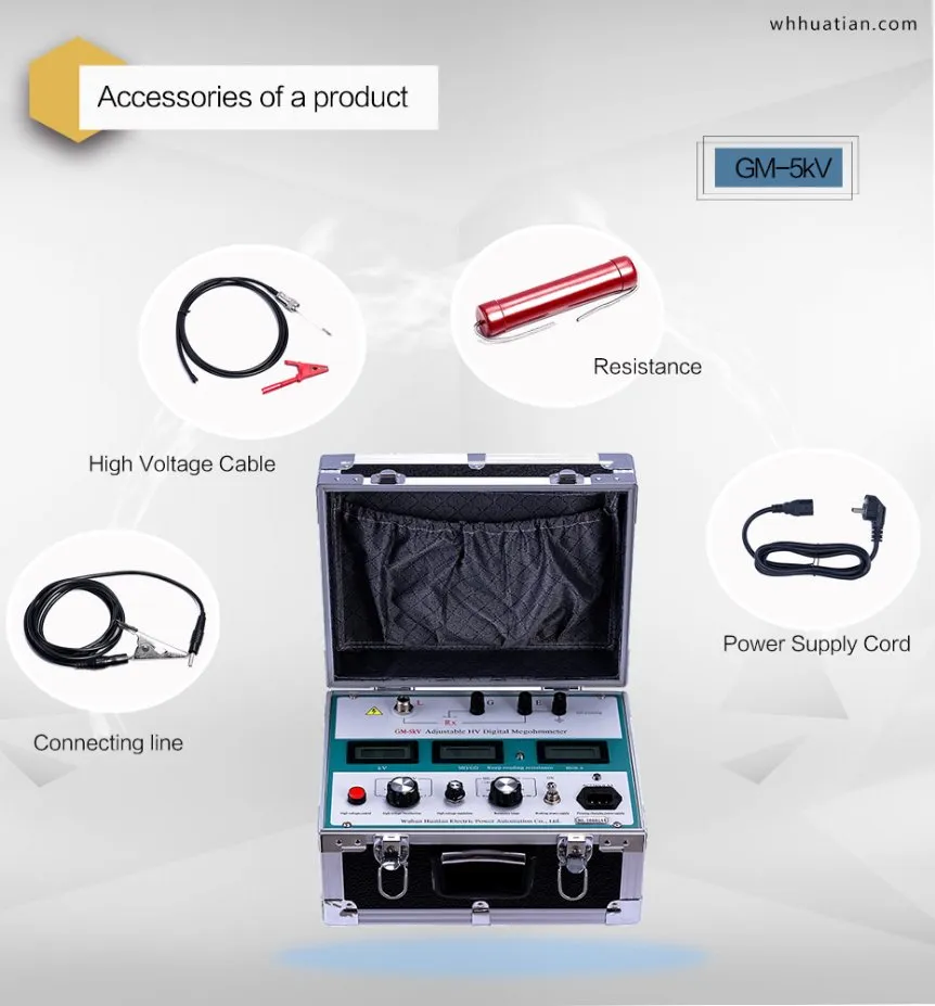 GM-5kv Highest Quality Megohm Meter Electrical Insulation Resistance Tester (5kv)