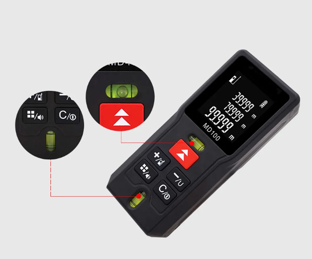 Handheld Distance Measure Laser Rangefinder MD80