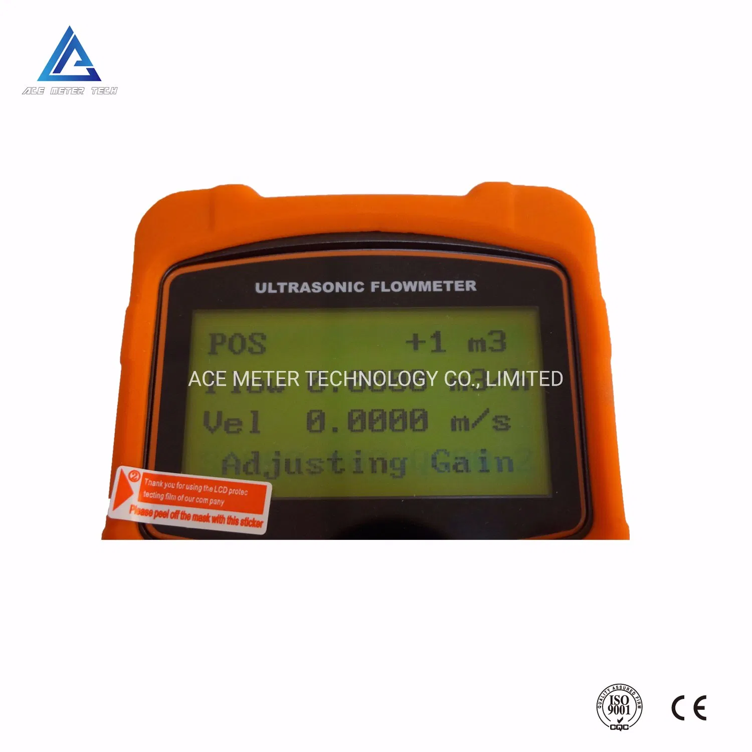 Handheld Ultrasonic Flow Meter Portable Flowmeter with Clamp on Sensor for Water