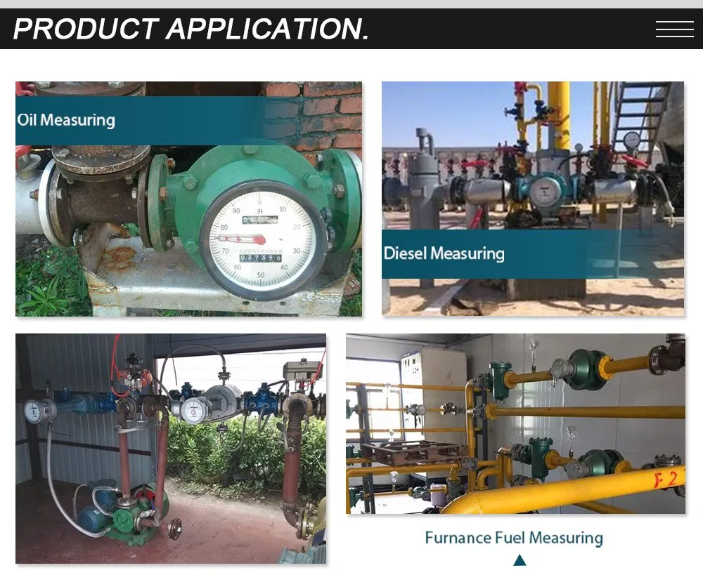 High Accuracy Oval Gear Flowmeter Flow Meter for Heavy Oil, Bunker, Diesel