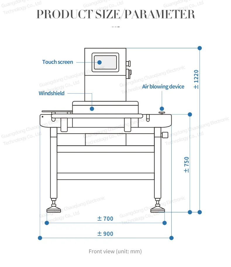 High Accuracy Widely Used Automatic Pouch Checkweigher for Food Industry