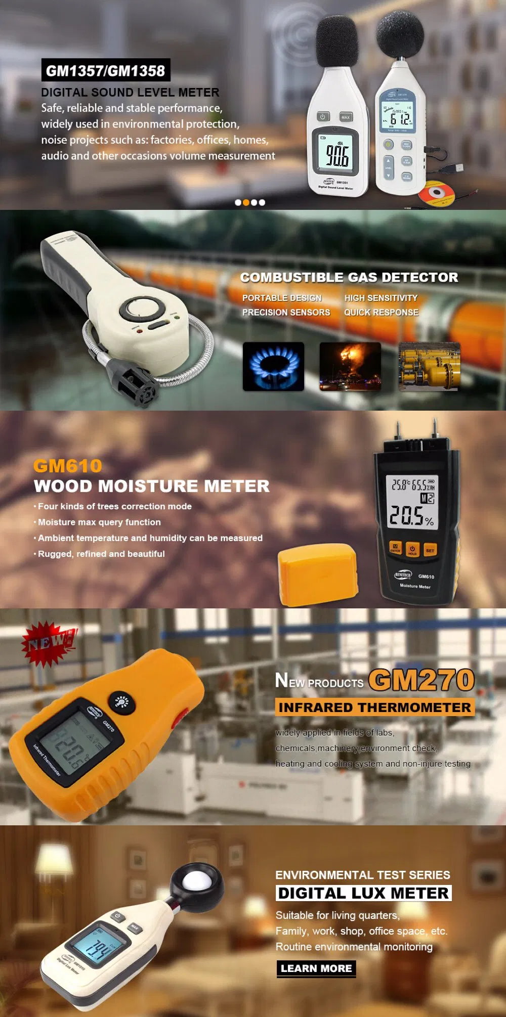 High Quality Decibel Pressure Tester /Digital Sound Noise Level Meter