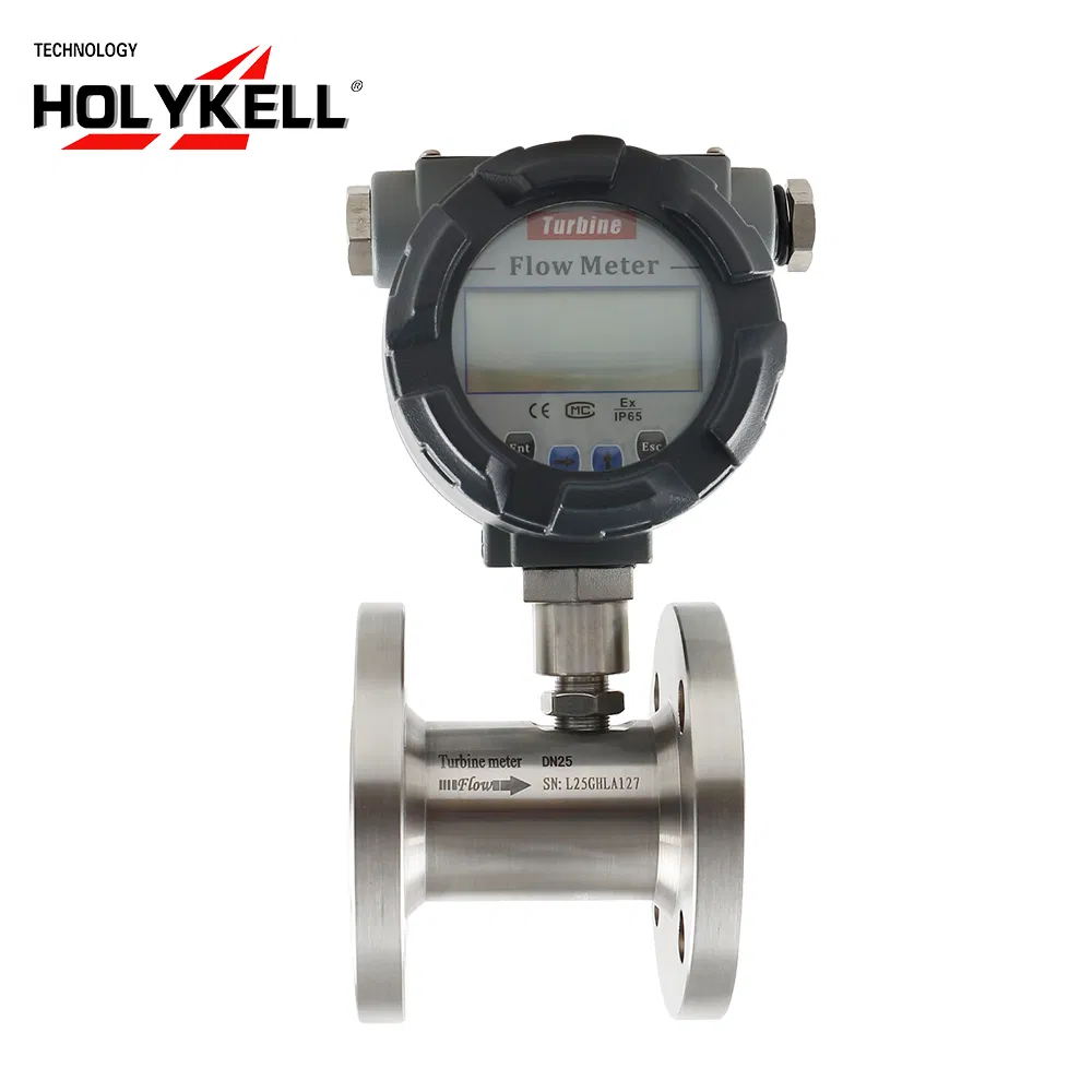 Holykell Dn20~Dn300 Intelligent Turbine Fuel Oil Diesel Flow Meter