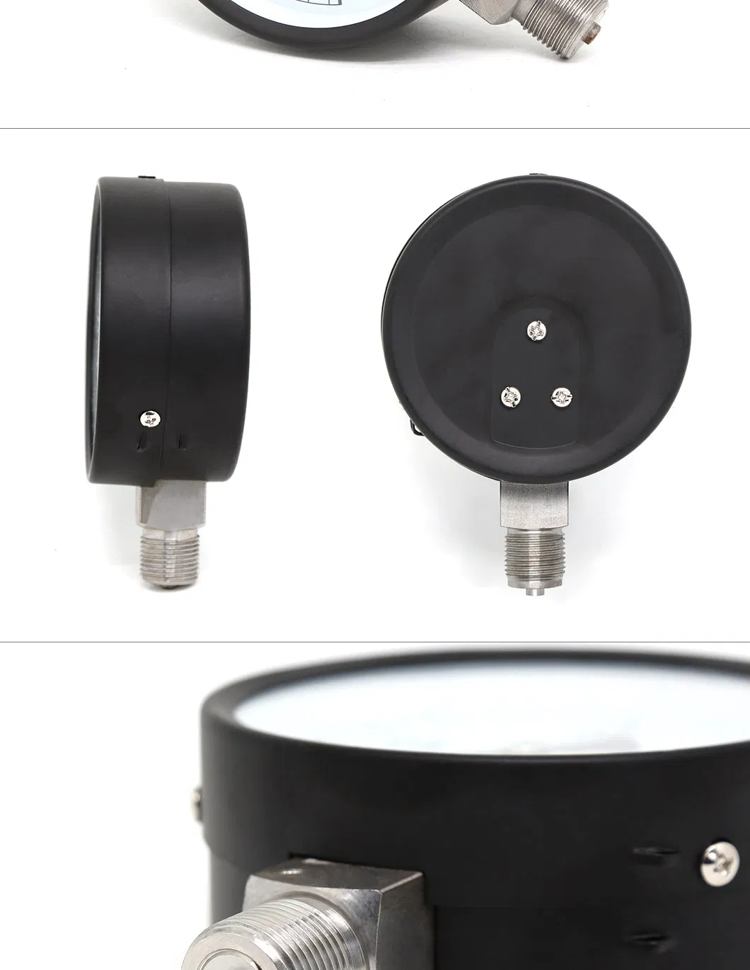 Hongqi&reg; Welding Mechanical Pressure Gauge Refrigeration Measuring Meter Ammonia Media Testing Instrument Pointer Indicator Instrument Factory