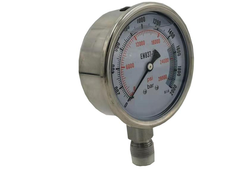 Hot Sale Model: Yb100 -160 160MPa Vibration Proof 4 Inch High Pressure Stainless Steel Gauge Manometer with G1/2' or M20X1.5 Size