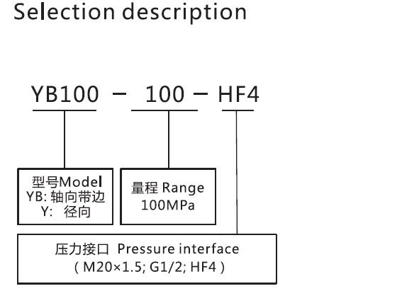 Hot Sale Model: Yb100-160 160MPa Vibration Proof 4 Inch High Pressure Stainless Steel Gauge Manometer with G1/2′′ or M20X1.5 Size
