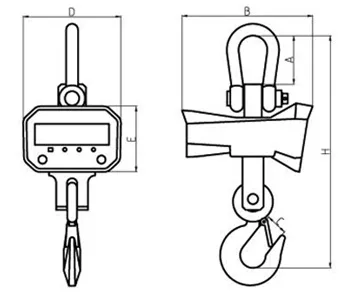 Hot Selling 1000kg Newest CE Approval LED Display Wireless Crane