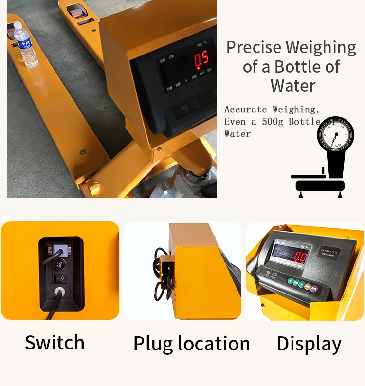 Hydraulic Manual Weighting Hand Pallet Truck Hydraulic Pallet Jack Scale