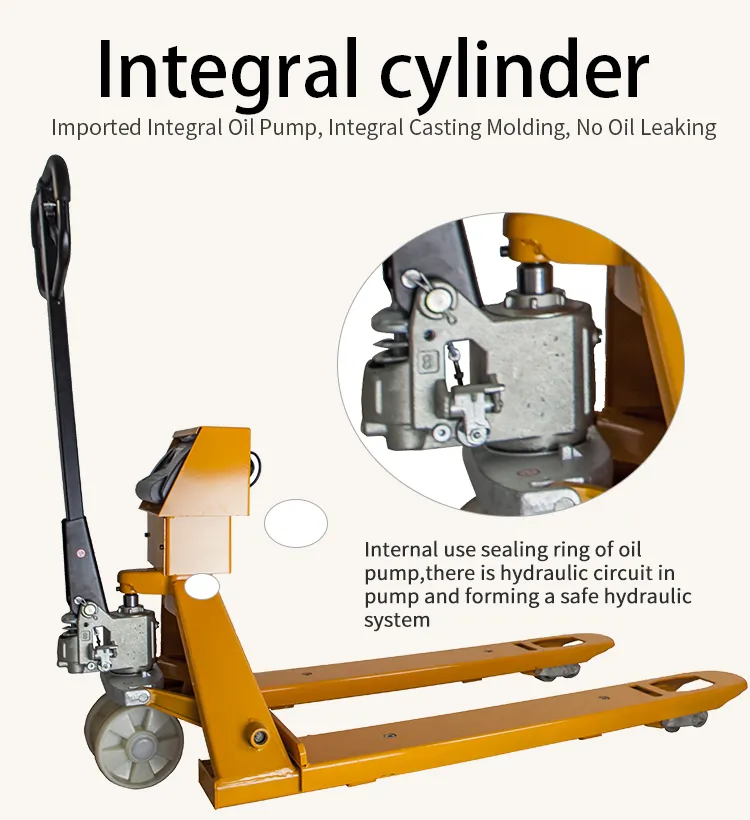 Hydraulic Manual Weighting Hand Pallet Truck Hydraulic Pallet Jack Scale