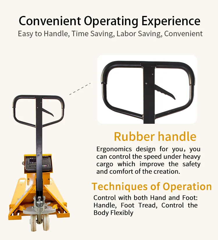 Hydraulic Manual Weighting Hand Pallet Truck Hydraulic Pallet Jack Scale