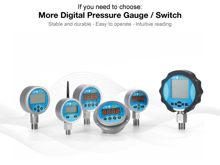 Jc Series Oil / Water / Gas / Air Digital Pressure Gauges Meters and Manometer