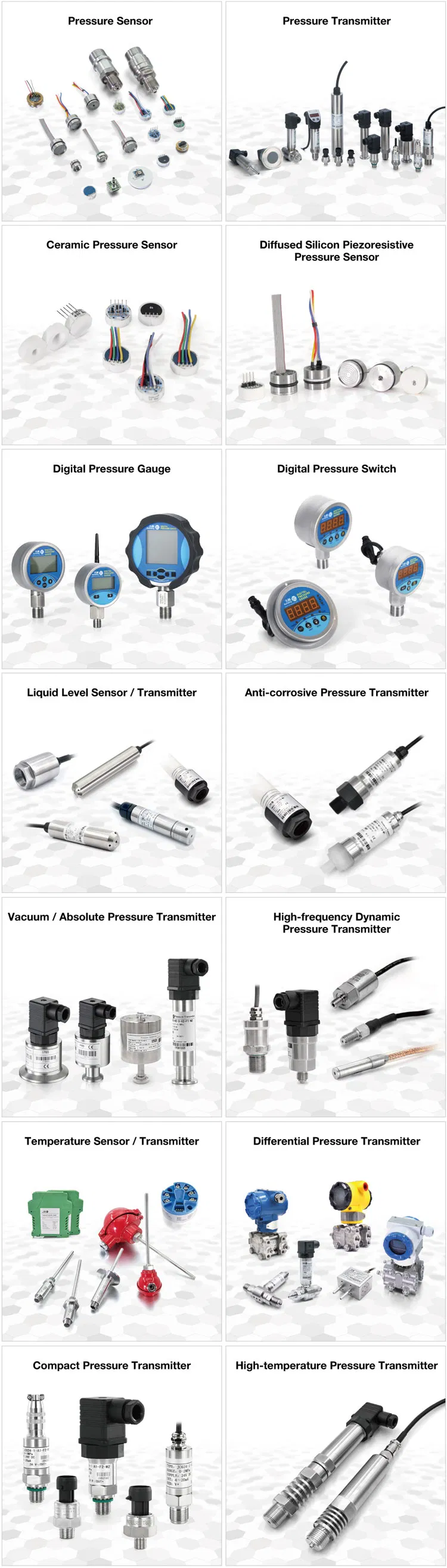 Jc Series Oil / Water / Gas / Air Digital Pressure Gauges Meters and Manometer