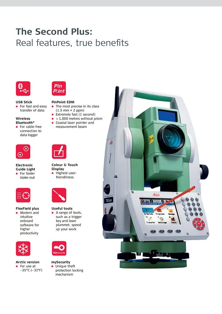 Leica Ts09 Total Station Survey Instrument Total Station Survey Equipment Total Station Survey
