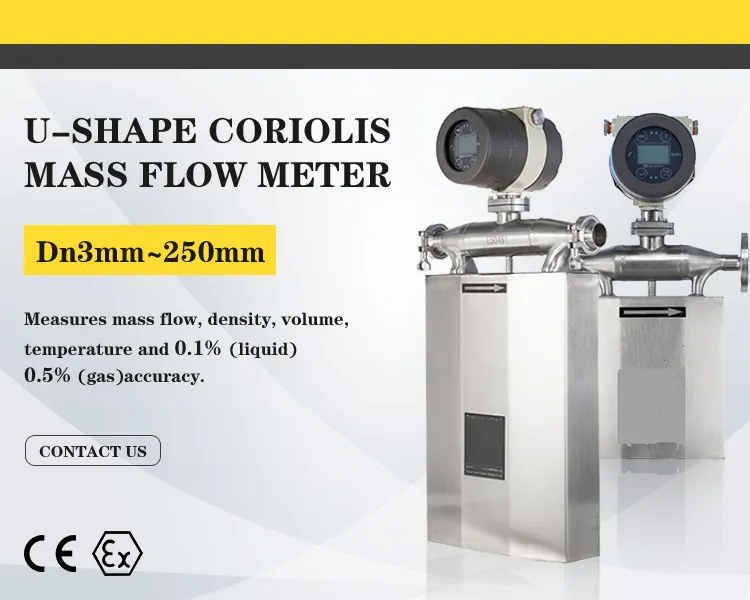 Macsensor 0.1 Precision Grade Competitive Price Diesel Working Principle Coriolis Mass Flow Meter