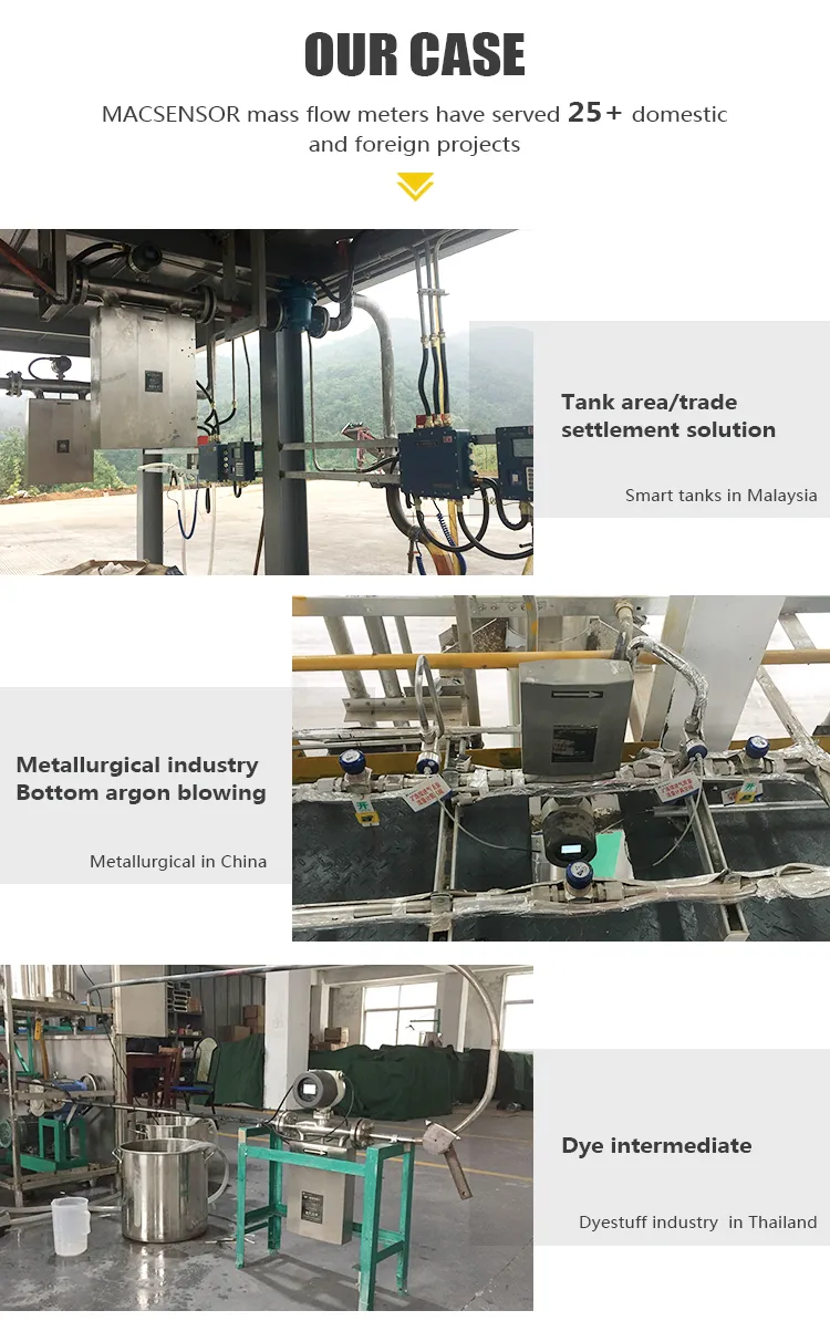 Macsensor 0.1 Precision Grade Competitive Price Diesel Working Principle Coriolis Mass Flow Meter