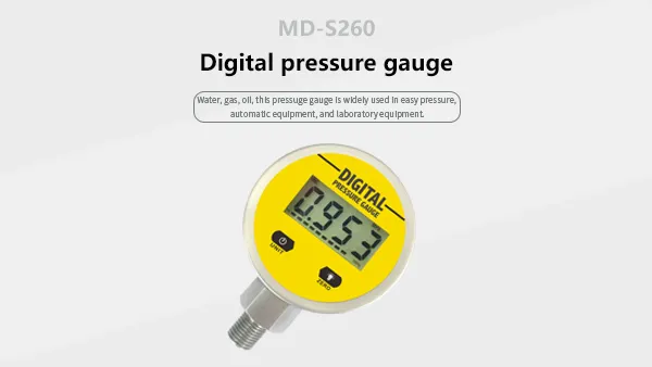 Meokon High Precesion Digital Pressure Gauge with Batteries MD-S260