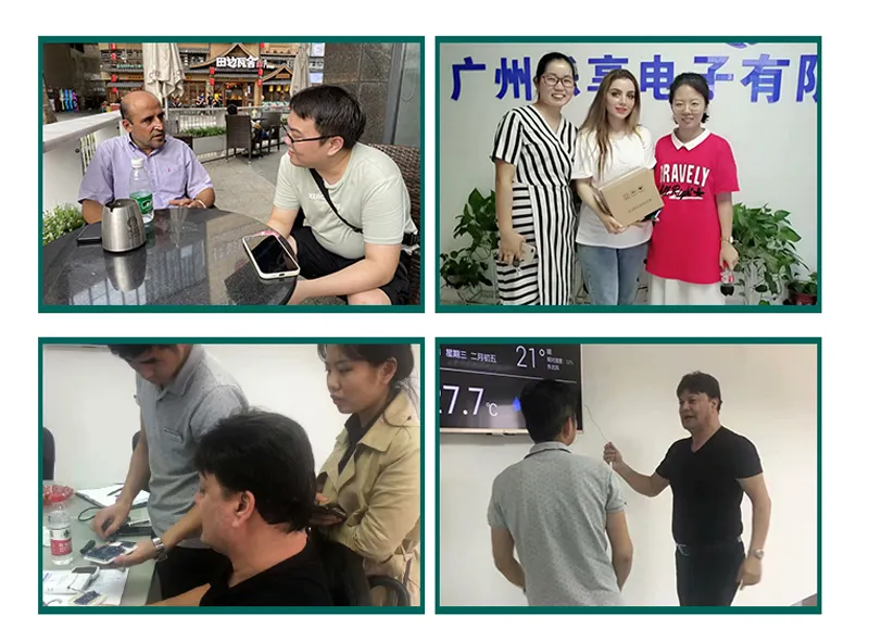 Mini Wall-Mounted K3X Infrared Termometro LED Display Handsfree Digital Forehead Temperature Gun for Office Restaurant