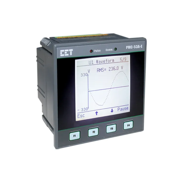 PMC-53A-E DIN96 Three-Phase Multifunction Power Meter with Dot-Matrix LCD RS-485 Ethernet BACnet Optional I/O