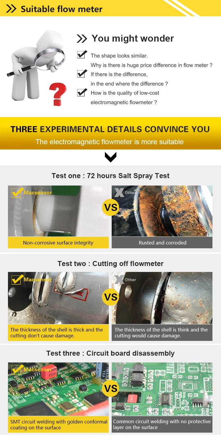 PTFE Wastewater Treatment 400 DN China Digital Flow Meter 15
