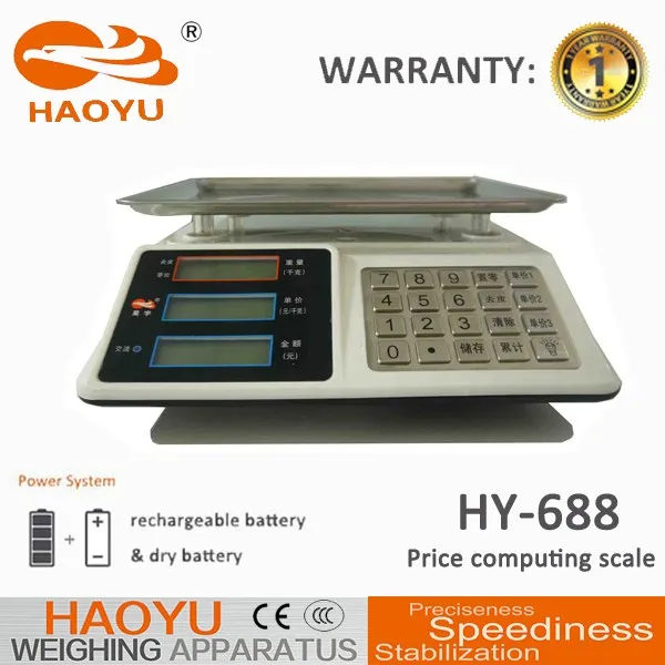 Rechargeable 4V/4ah Battery Acs Series Electronic Price Scale