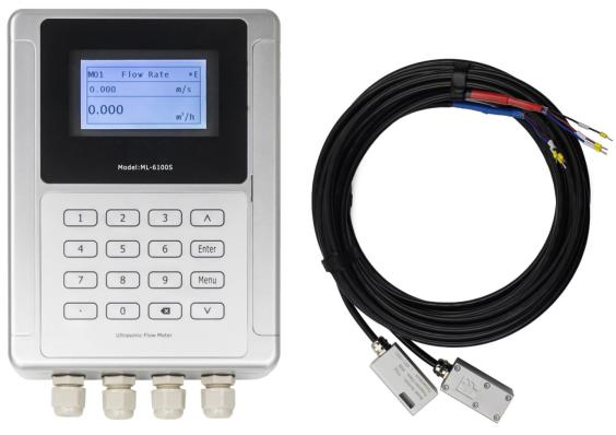 RS485 / 4-20mA / Oct Output Handheld Portable Ultrasonic Water Flow Meter