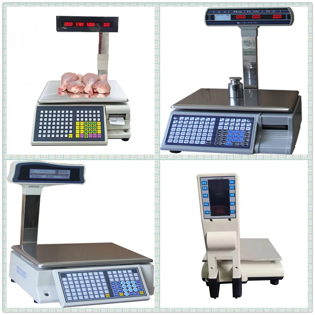 Supermarket WiFi Digital Electronic Barcode Label Printing Computing Price Platform Scale