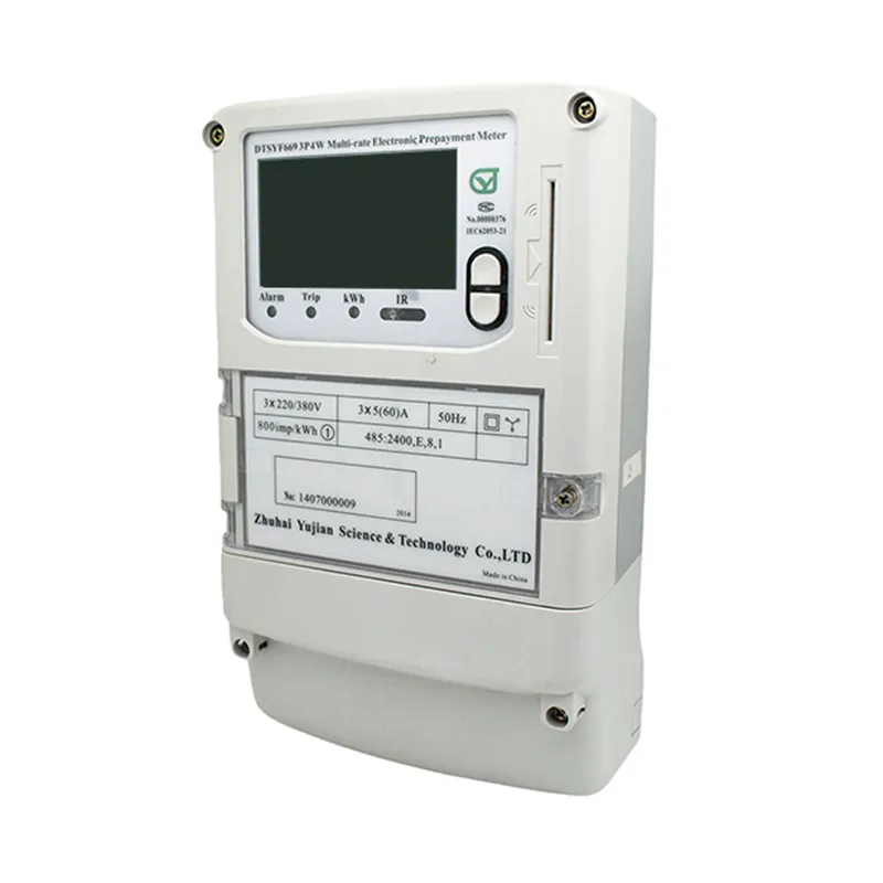 Three Phase 3p4w Electronic Meter with CPU Card